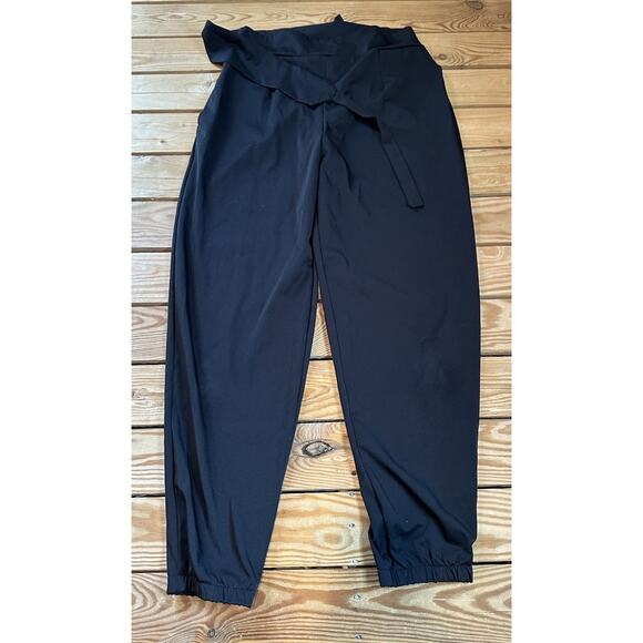 Five Pants - Five Dance Women’s Bow Joggers Pants Size Medium Black Tie Waist Pull On